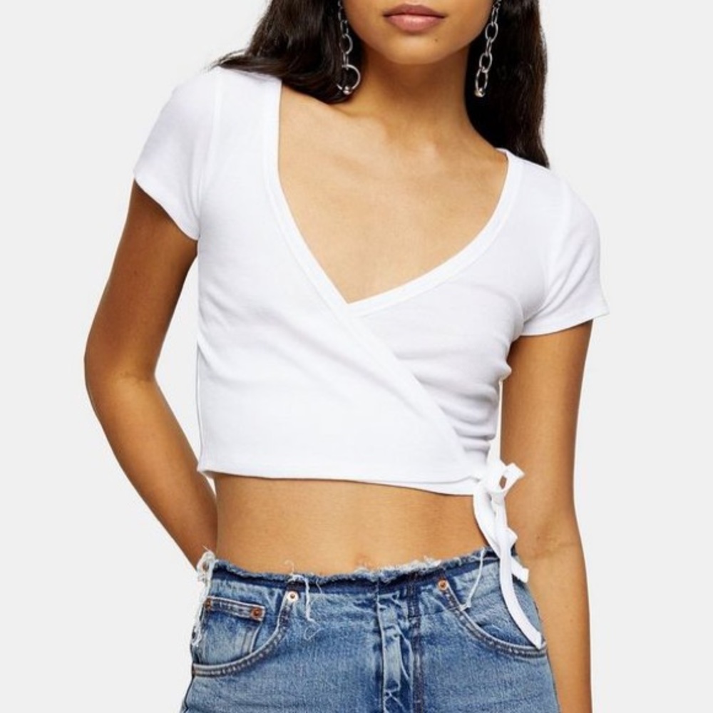 Wrap crop top